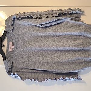 NWT Philosophy Sweater with Ruffles